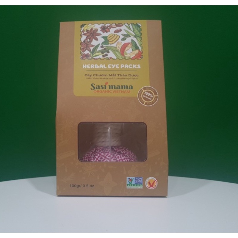 Muối chườm mắt Thảo Dược 100gr Sasi Mama cho Mẹ âu sunh - Giảm thâm quầng mắt , Thư giãn ngủ ngon Bảo Nhiên