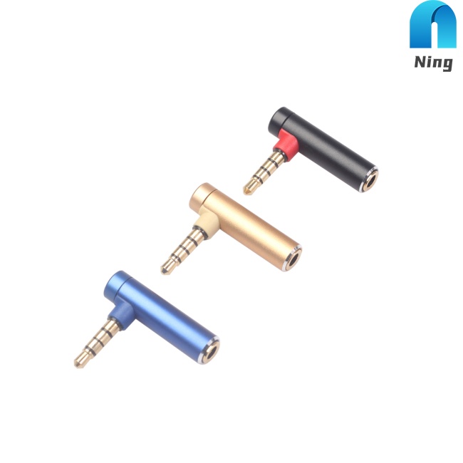 Đầu Nối Chuyển Đổi Giắc Cắm 3.5mm Sang Cổng Cắm Tai Nghe / Micro Hình Chữ L
