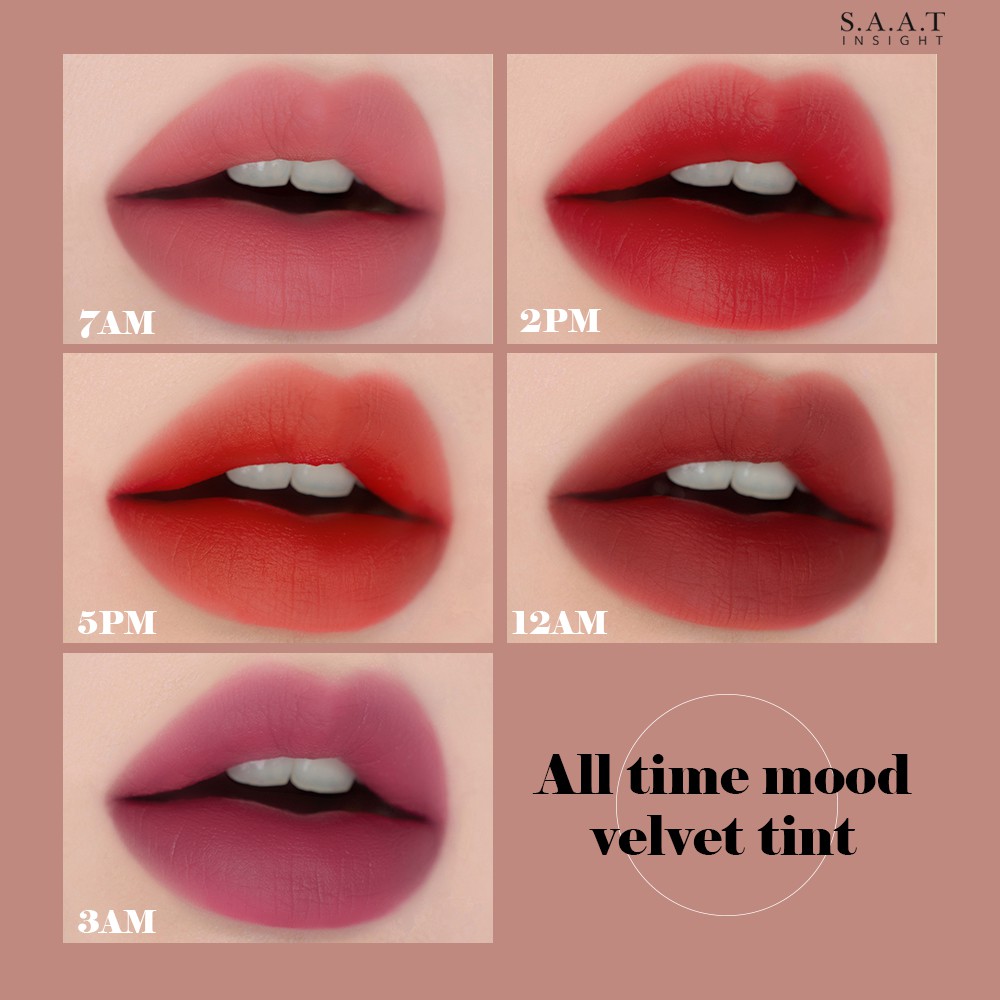 Bộ Son Môi 5 Màu 4g + Kem Lót Mắt 10ml + Xịt Giữ Lớp Trang Điểm 50ml Saatinsight Cao Cấp | BigBuy360 - bigbuy360.vn