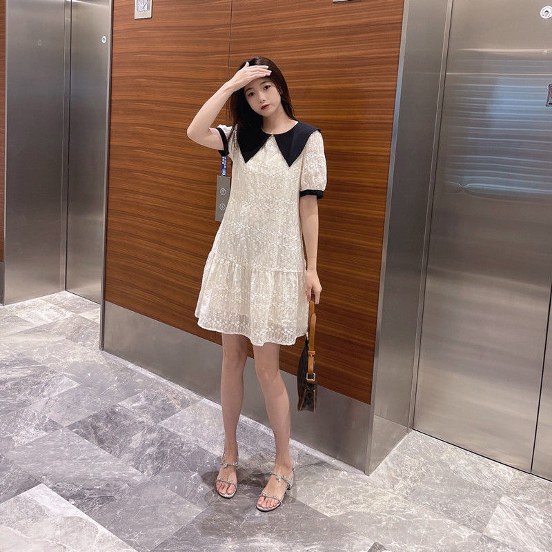 Đầm Đuôi Cá Cổ Búp Bê Phong Cách Thời Trang Pháp Dành Cho Nữ  tao bao