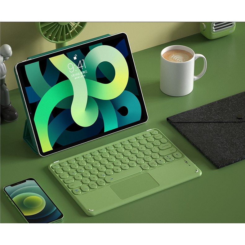 Bàn phím Bluetooth không dây, sạc có thể kết nối với ipad, Apple, Huawei, máy tính bảng, Android, laptop