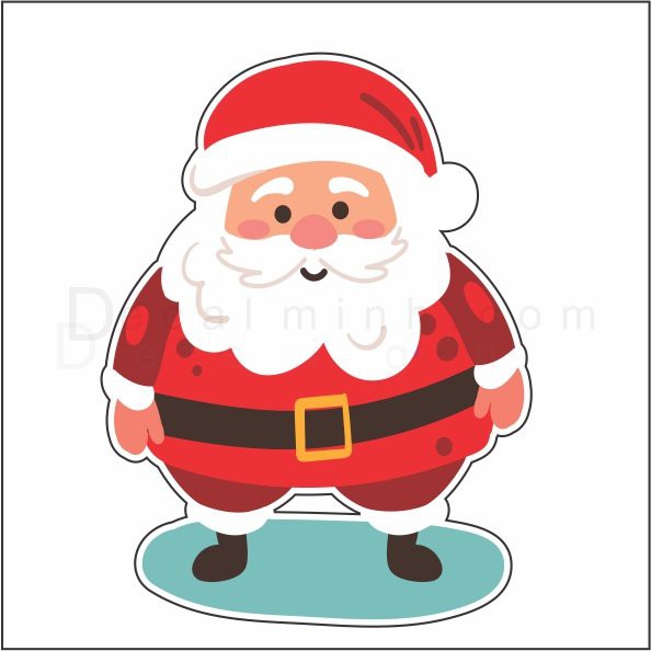 Decal sticker Logo dán trang trí dịp Giáng Sinh Noel cho nhà cửa cao cấp