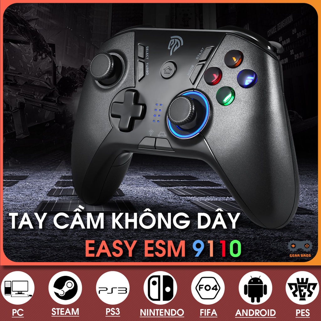 Tay Cầm Chơi Game Không Dây EasySMX 9110 Wireless | Gearbros