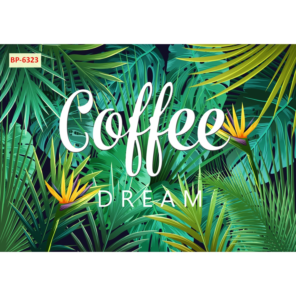 Tranh Quán Cafe, Trà Sữa, Trang Trí Cửa Hàng, những hình hoa, mẫu oto, âm nhạc, cốc cà cafe, giàn hoa ấn tượng.