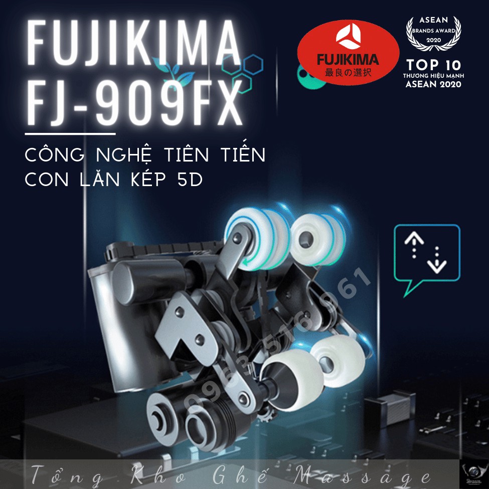 [Liên hệ ngay nhận giá tốt nhất] Ghế Massage FUJIKIMA FJ-909FX Trị liệu Hồng ngoại, Xoa Bóp Ấn Huyệt Giảm Đau Xương Khớp