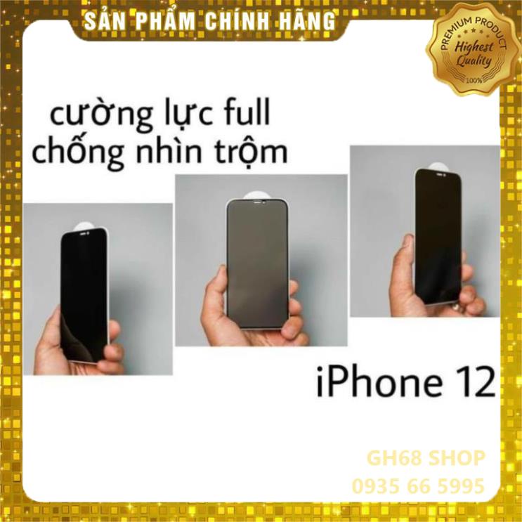Kính cường lực Kuzoom chống nhìn trộm/vân tay iPhone X/XS/11/12/13 mini/pro/promax Full màn hình siêu đẹp