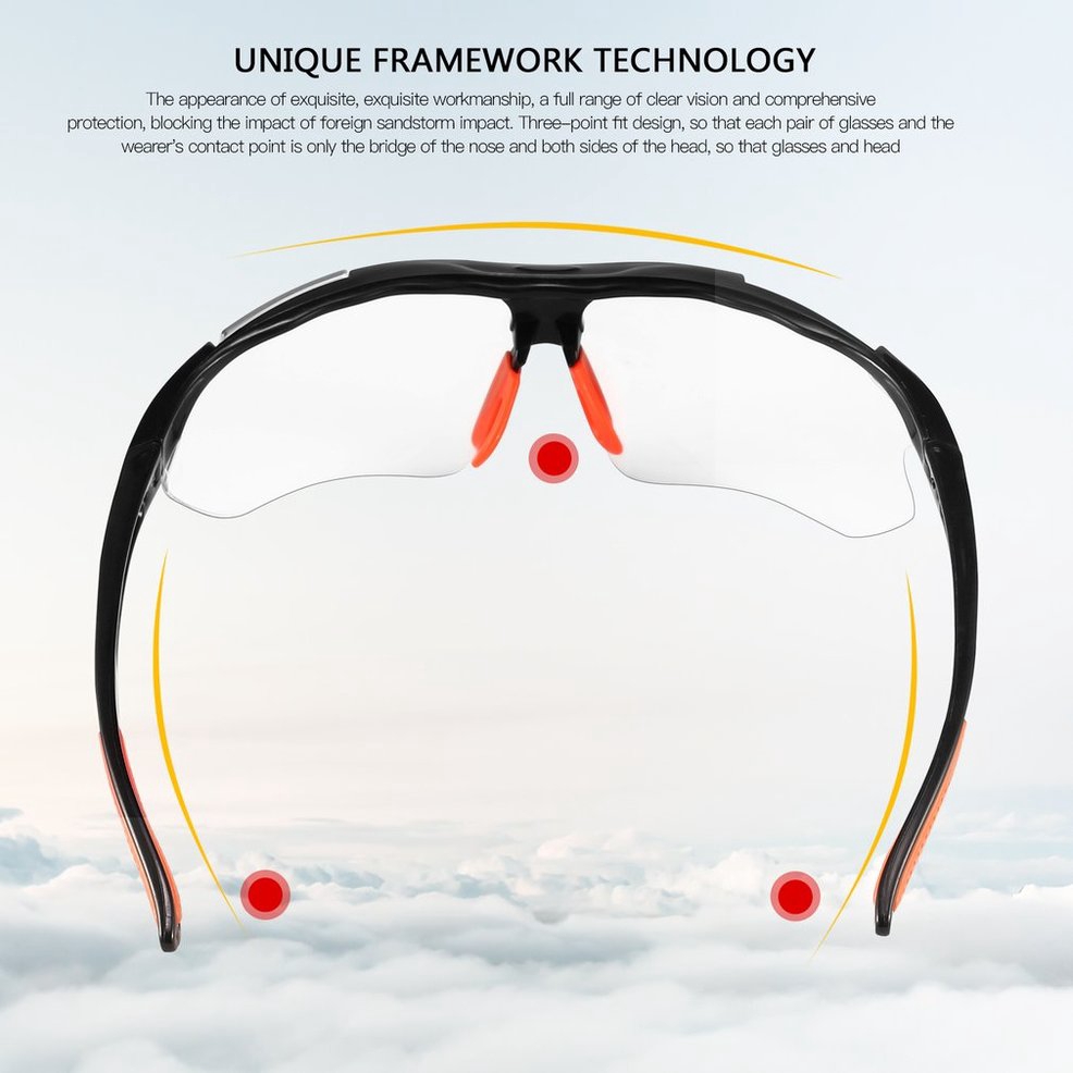 Kính đeo mắt đi xe đạp chống gió phong cách thể thao | BigBuy360 - bigbuy360.vn