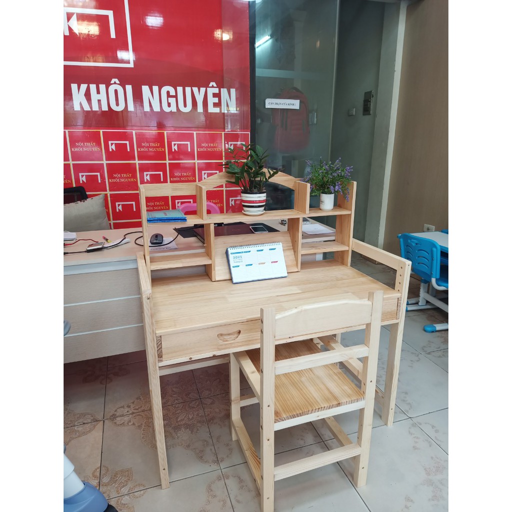 Bàn học thông minh gỗ tự nhiên BHS27G | BigBuy360 - bigbuy360.vn