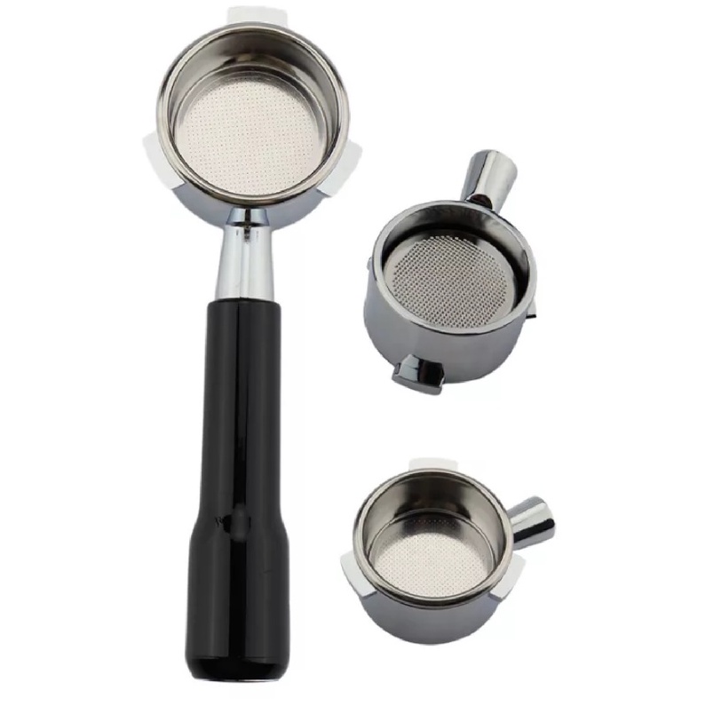 Tay cầm máy pha Espresso Size 54mm 3 tai không đáy cho máy Breville