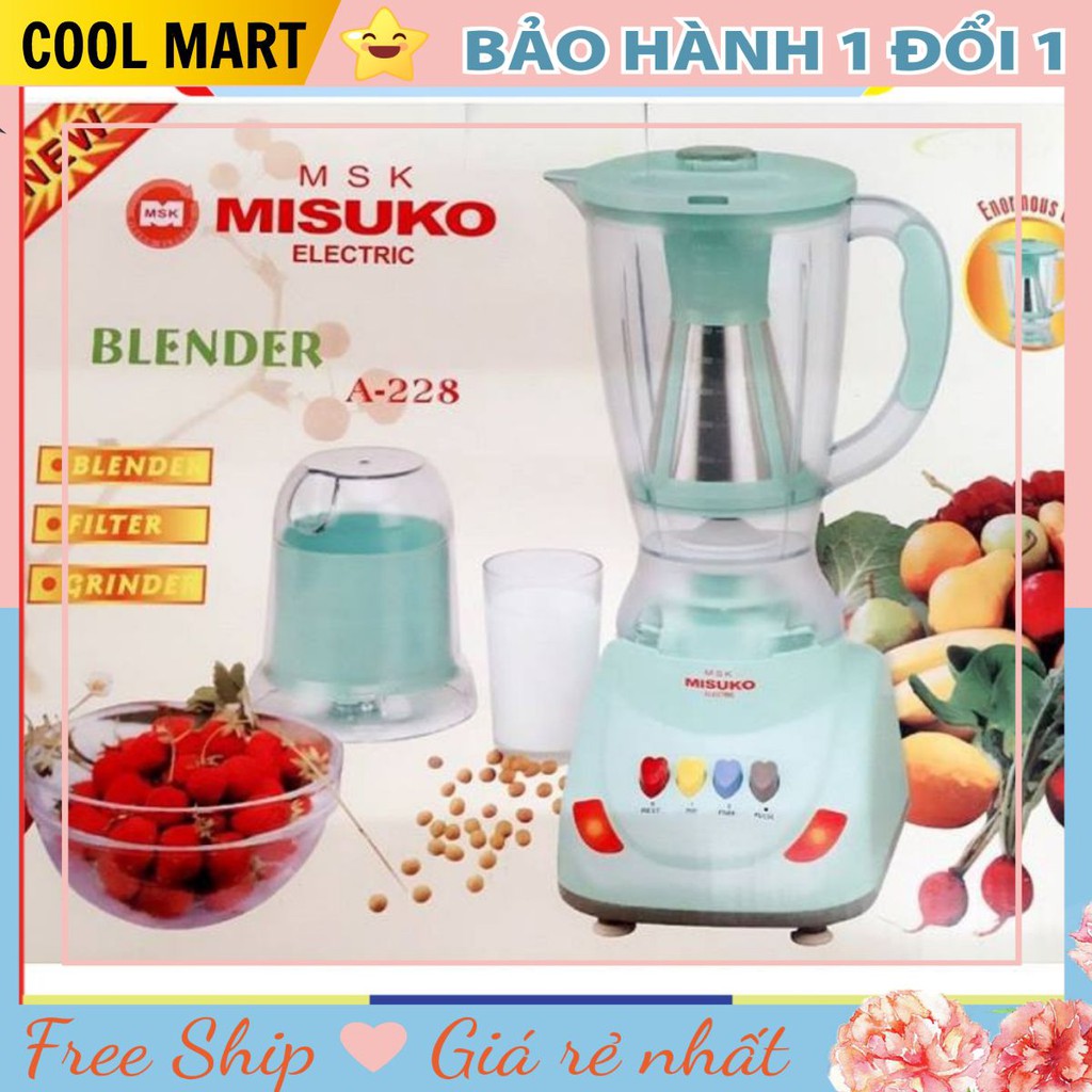 Máy xay sinh tố ⭐️FREESHIP⭐️ Máy Xay Misuko Công Suất Lớn Siêu Khoẻ - A228