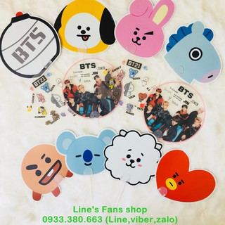 [MUA 1 TẶNG 1] Quạt nhựa cầm tay BTS