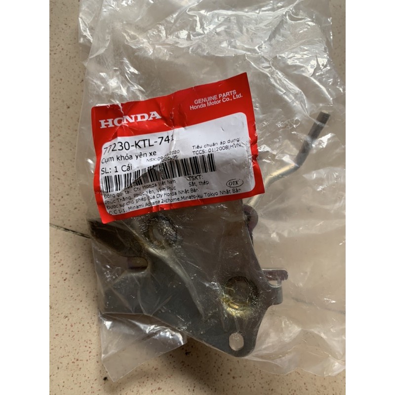 Cụm khoá yên sau Wave @+RS 100 zin hãng