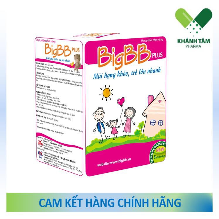 Cốm BigBB Plus (Hồng) - Mũi họng khỏe, trẻ lớn nhanh!