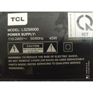 Bo mạch Tivi TCL các model: L32S6000, L32S6100