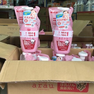 Nước rửa bình Arau baby Nhật chai 500ml/túi 450ml