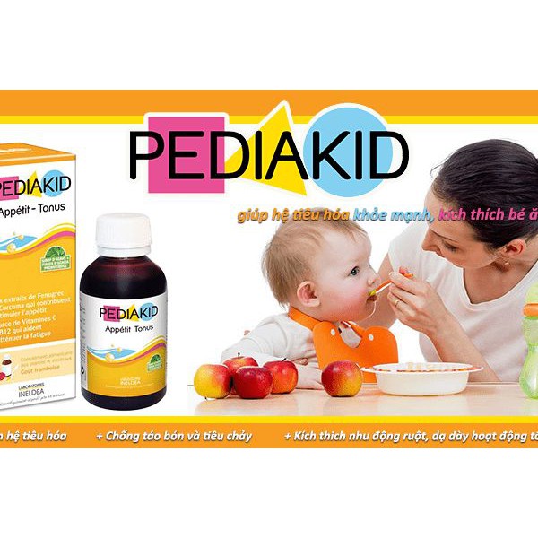 Pediakid Appetit Tonus cho trẻ biếng ăn chậm lớn 125ml