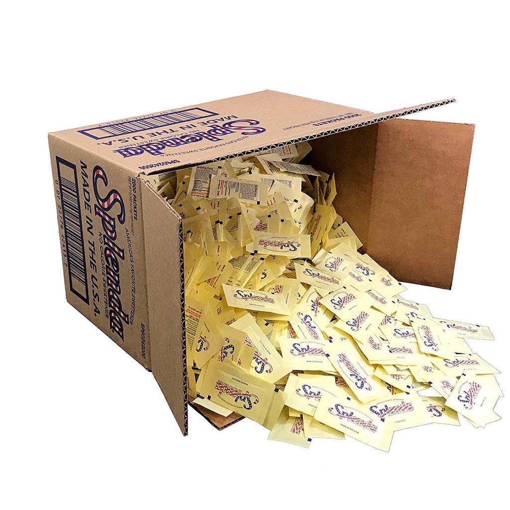 Đường ăn kiêng Splenda nhập khẩu chính hãng, thùng 2000 gói date siêu xa