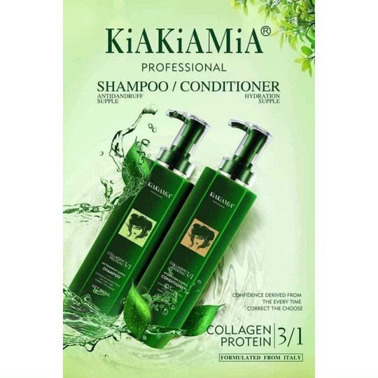 Bộ Sản Phẩm Gội + Xả KiaKiaMia - Phục Hồi Tóc, Ngăn Rụng, Kích Thích Mọc Tóc