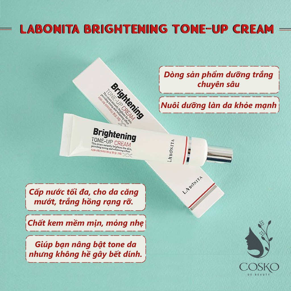 Kem Dưỡng Da Trắng Sáng Labonita Brightening Cream TONE-UP 40ml