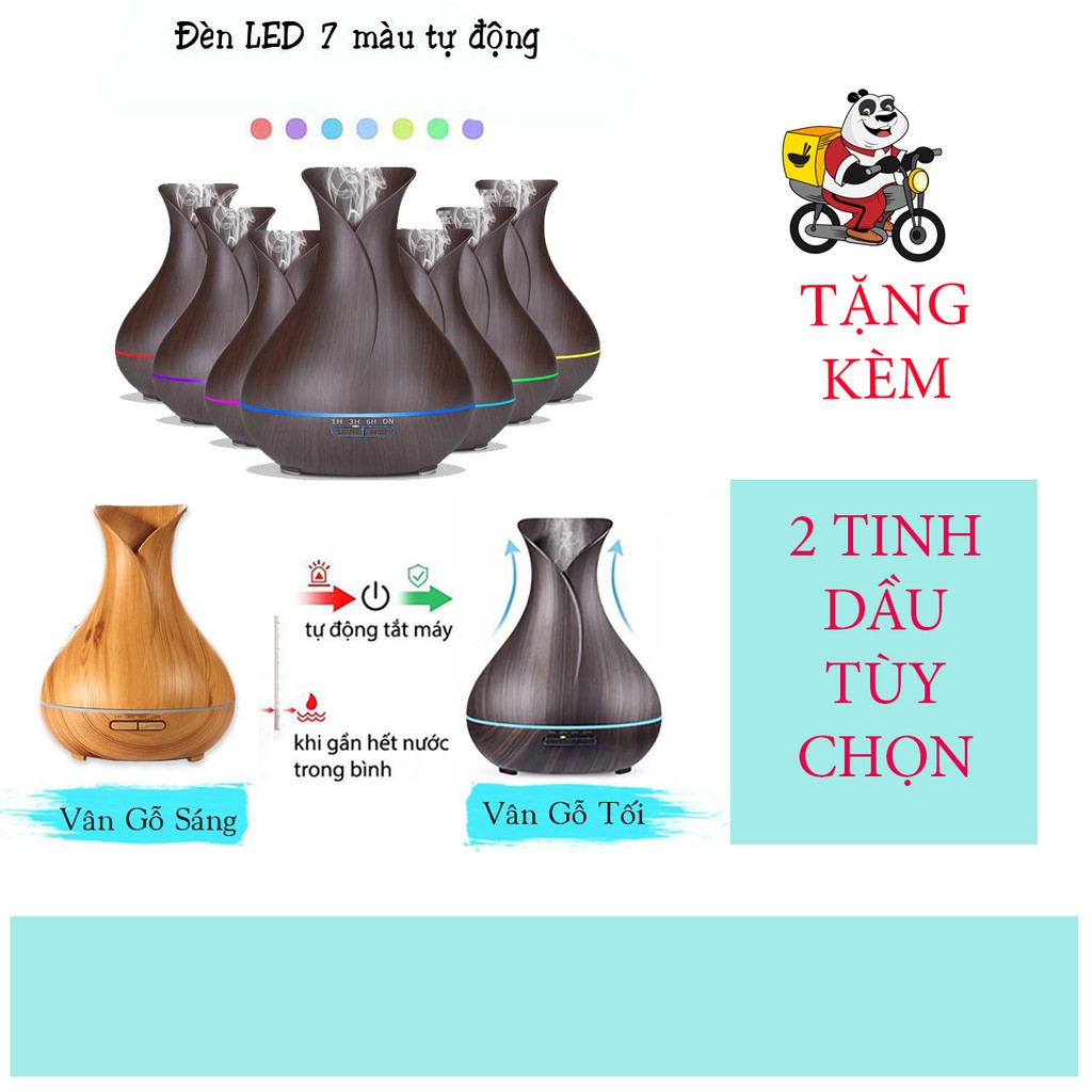 Máy xông tinh dầu Tulip 550ml giúp tạo ẩm thơm phòng đuỗi muỗi máy phun mạnh và bền