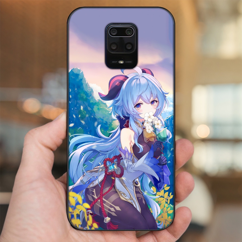 Ốp lưng Xiaomi Redmi Note 9s, Note 9 Pro viền đen in hình Ganyu Genshin Impact