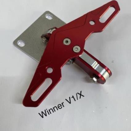 Pát biển số kiểu cánh dơi chất liệu Nhôm CNC loại sịn