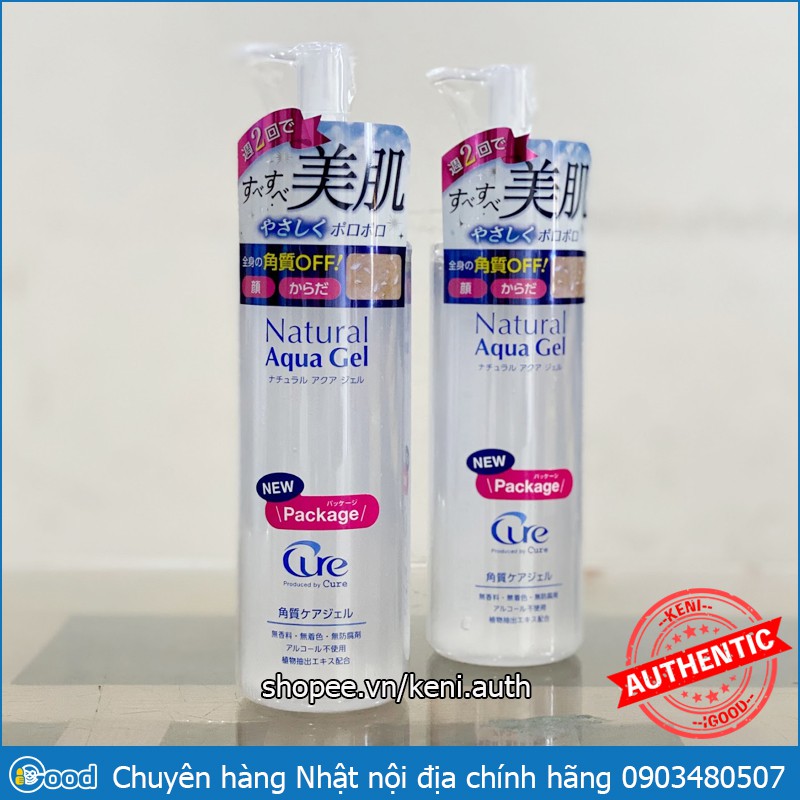 Tẩy da chết Cure Natural Aqua Gel nội địa Nhật Bản 250ml