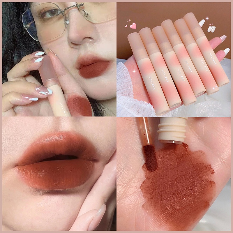 Son Môi Trang Điểm Mềm Mịn Không Thấm Nước Thời Trang USLIKE