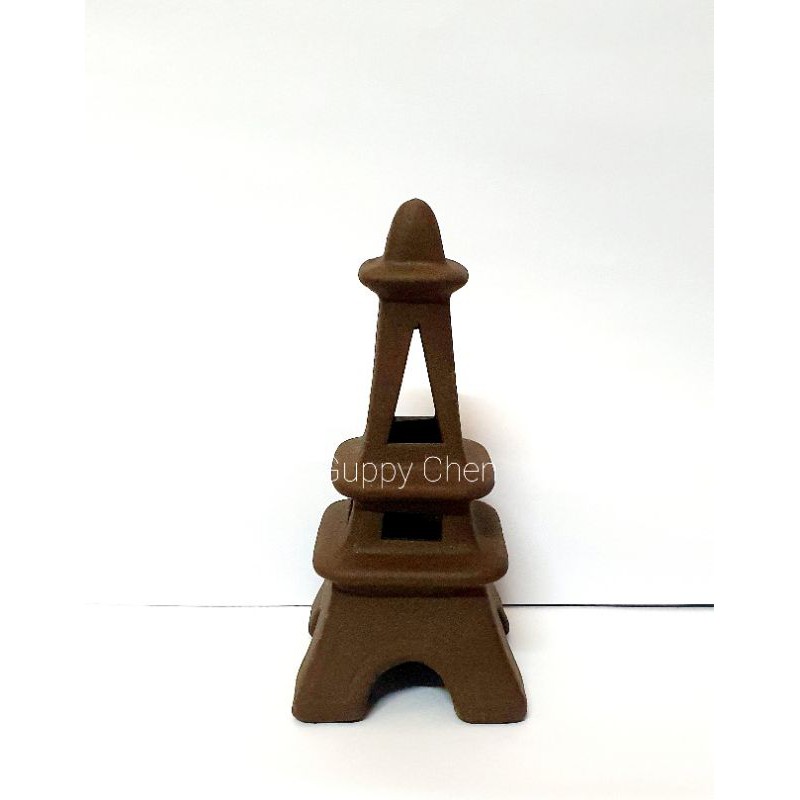 Đồ chơi tép bằng gốm - trang trí hồ cá thủy sinh hình tháp eiffel