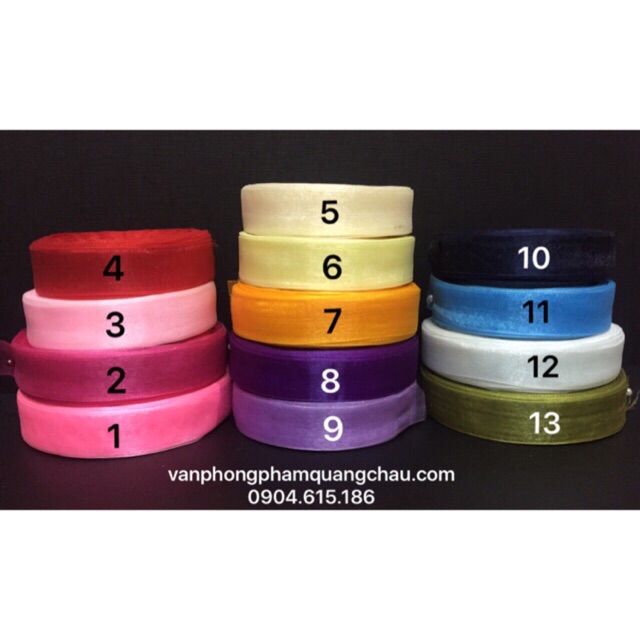 Ruy băng voan bản rộng 2cm - Chiều dài 05 mét