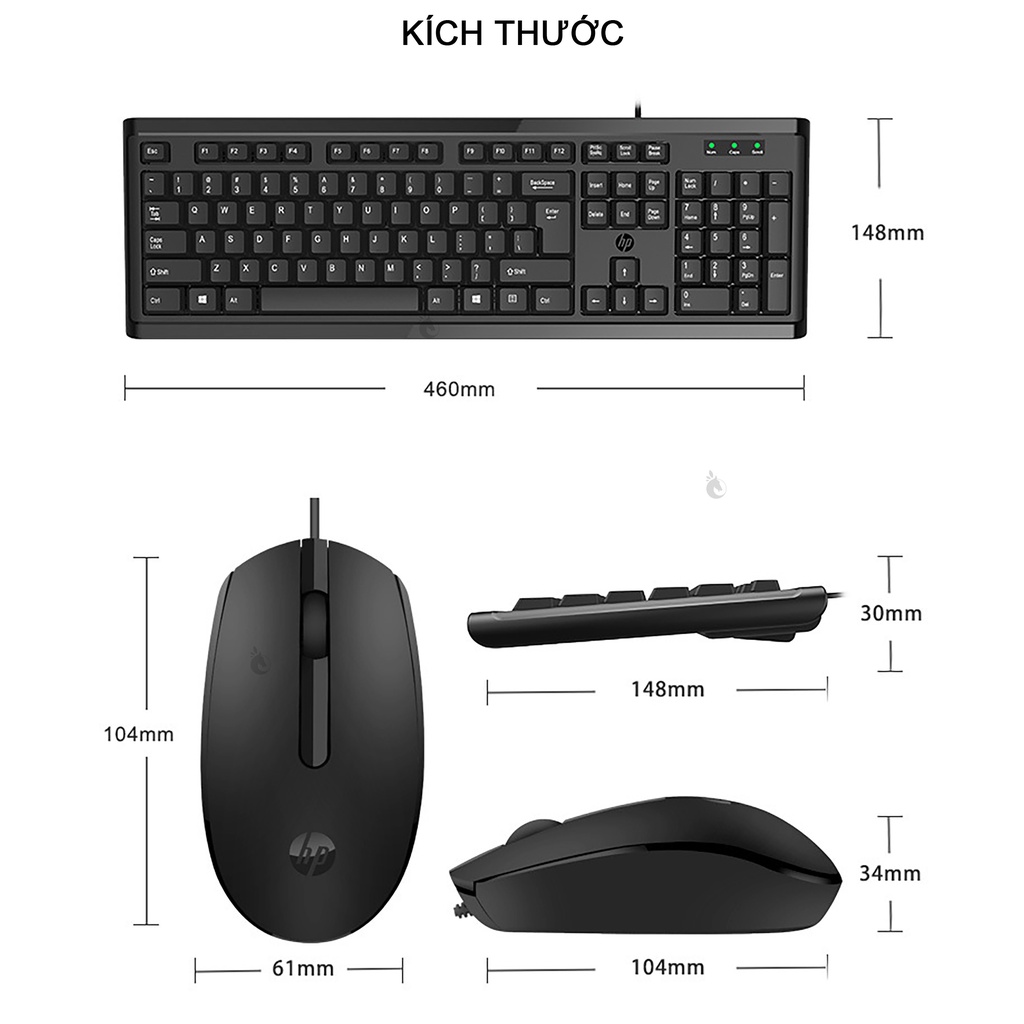 Bộ bàn phím, chuột văn phòng HP KM10 chính hãng ( 104 key ). Bộ bàn phím , chuột HP KM10 đa năng