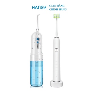 Combo máy tăm nước oral I water flosser Achepower và và bàn chải điện đánh răng 3D LEYUYO HANGY