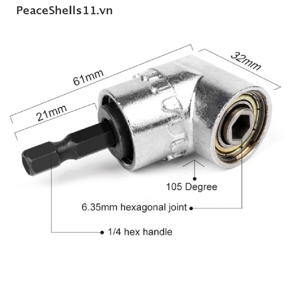 Trục Nối Dài 105 Độ Góc Lục Giác 1 / 4 &quot;Có Từ Tính