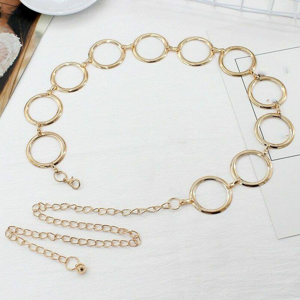 Thắt Lưng Dây Xích Kim Loại Thanh Lịch Cho Nữ