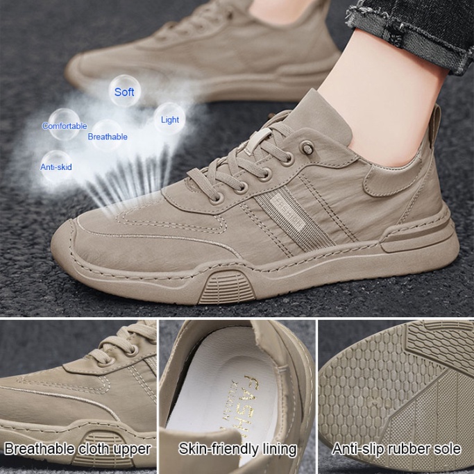 Giày Vải canvas Phối Lụa Cá Tính Cho Nam