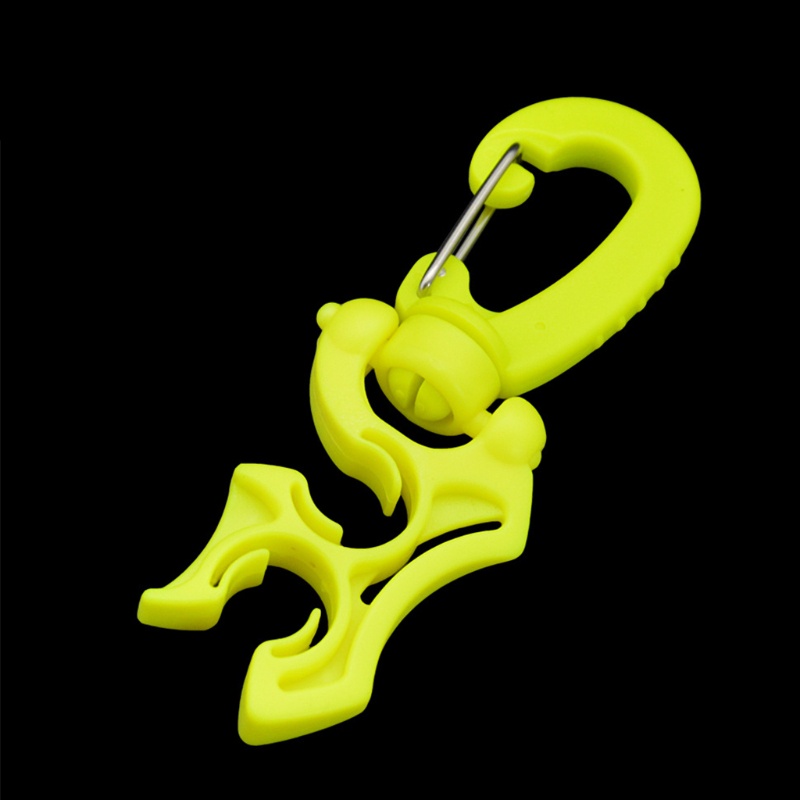 QQ Bộ 3 Móc Kẹp Đôi BCD Điều Chỉnh Ống Thở Đôi Lặn Biển Chống Mài Mòn Kèm Giá Đỡ Chuyên Dụng