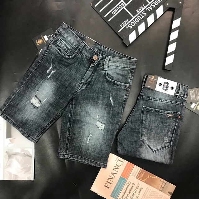 QUẦN SHORT JEAN NAM 3 mẫu đẹp chất QN290