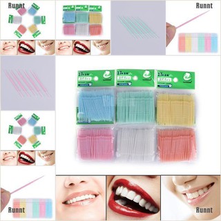 Set 100 tăm xỉa răng 2 chiều bằng nhựa chuyên dụng cho nha khoa