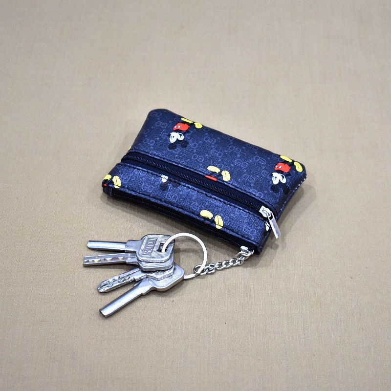 Ví móc khóa thời trang chất liệu da PU Unisex VMK01
