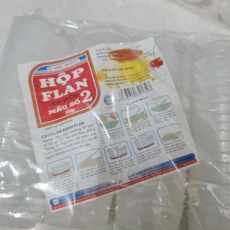 Hũ Bánh Flan 50 hũ/bịch