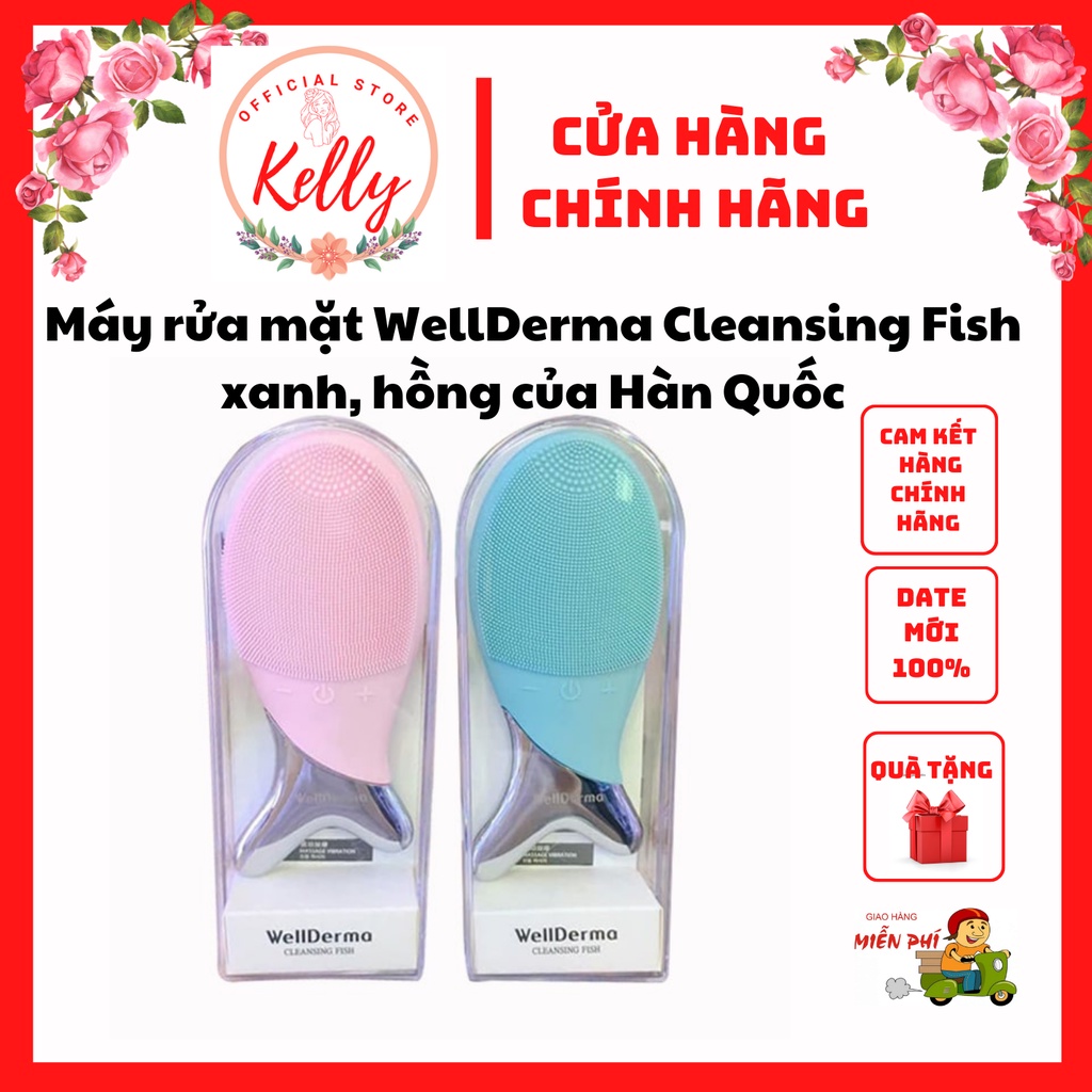 Máy rửa mặt con cá Wellderma Cleansing Fish Hàn Quốc