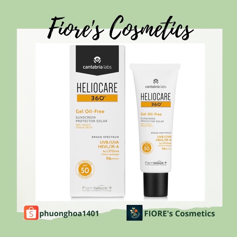 Kem chống nắng Heliocare 360 Gel oil free 50ml