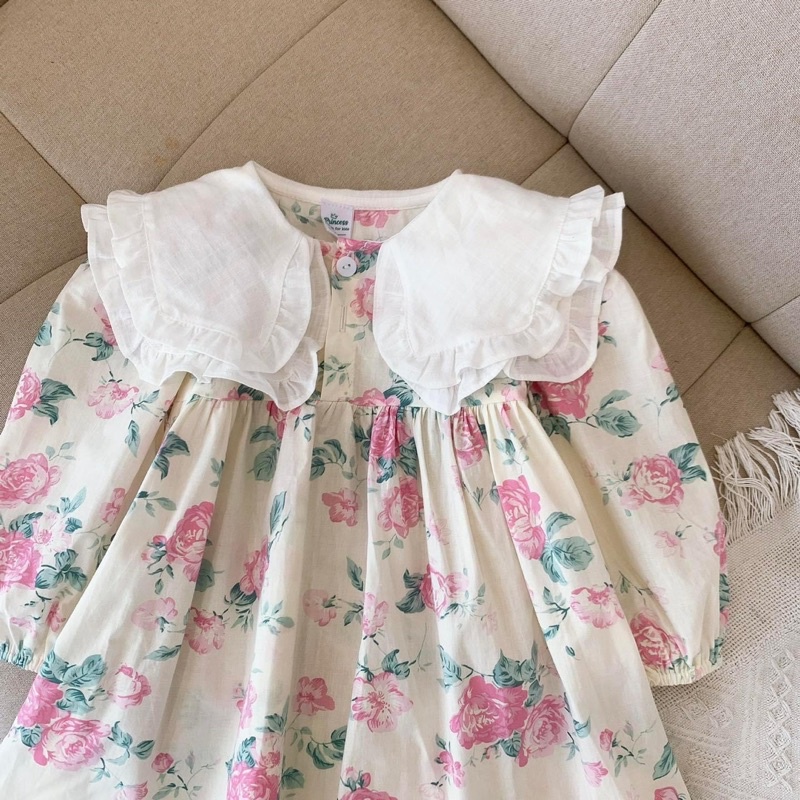 vải thô cotton hoa mới siêu vintage