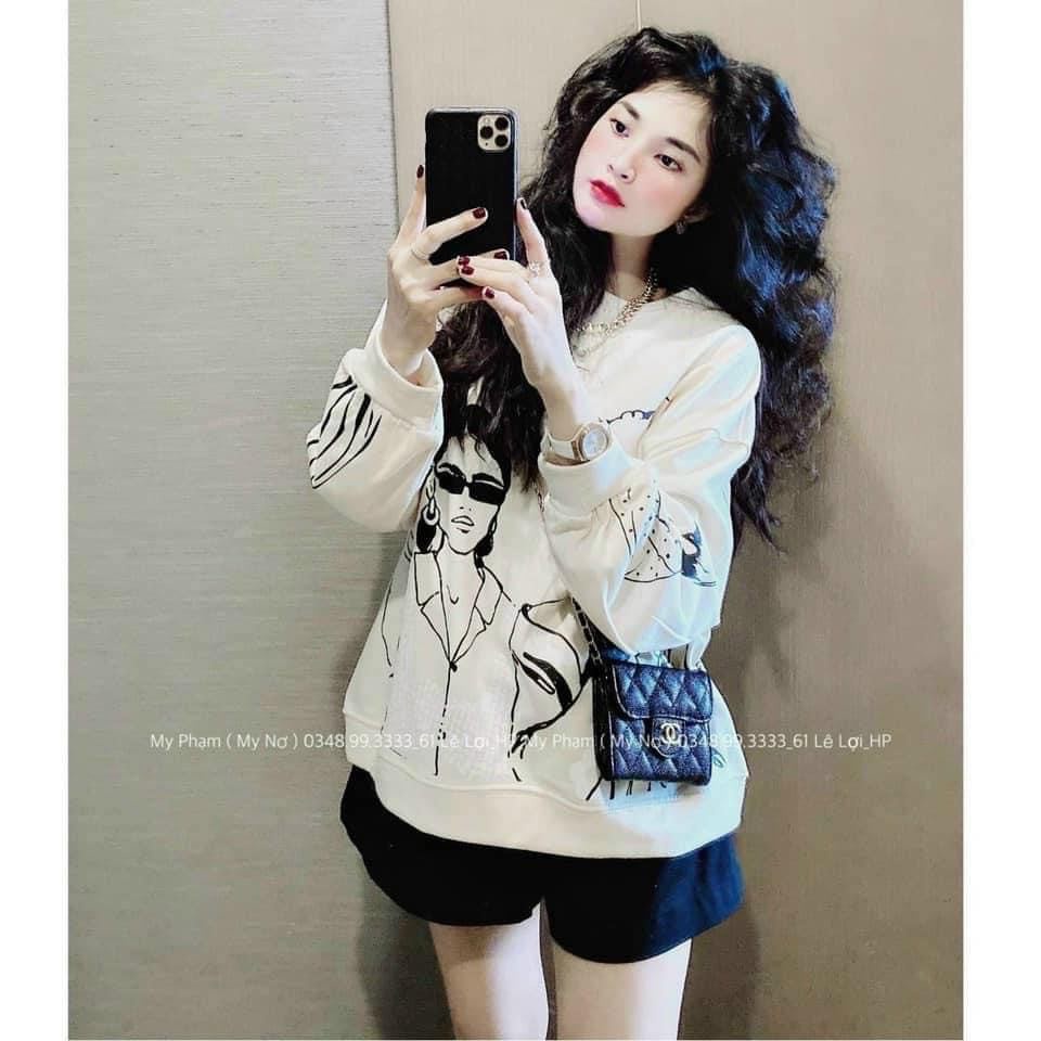 [FREESHIP ĐƠN TỪ 50K]  Áo Sweater dáng rộng tay bồng ADLV 4 cô gái siêu hot