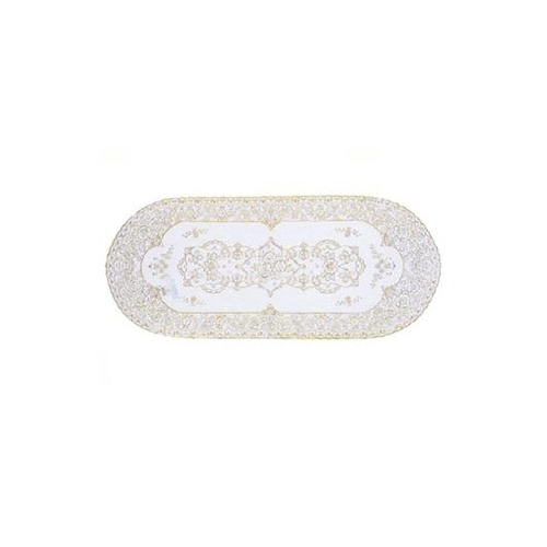 &quot;Khăn trải bàn nhũ vàng chữ nhật OVAL 50x110cm&quot;