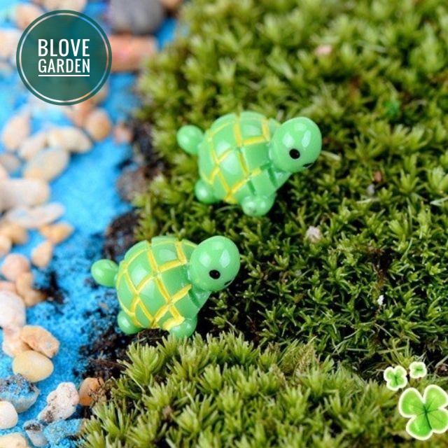 Tiểu cảnh trang trí - Con rùa - làm phụ kiện bể cá, terrarium, cây cảnh, cây để bàn