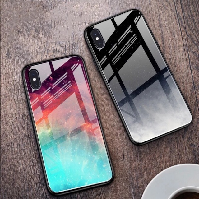 Ốp Lưng Kính Bóng Galaxy 13ProMax 12ProMax 11ProMax XSMAX X XS 7Plus FUKISHOP