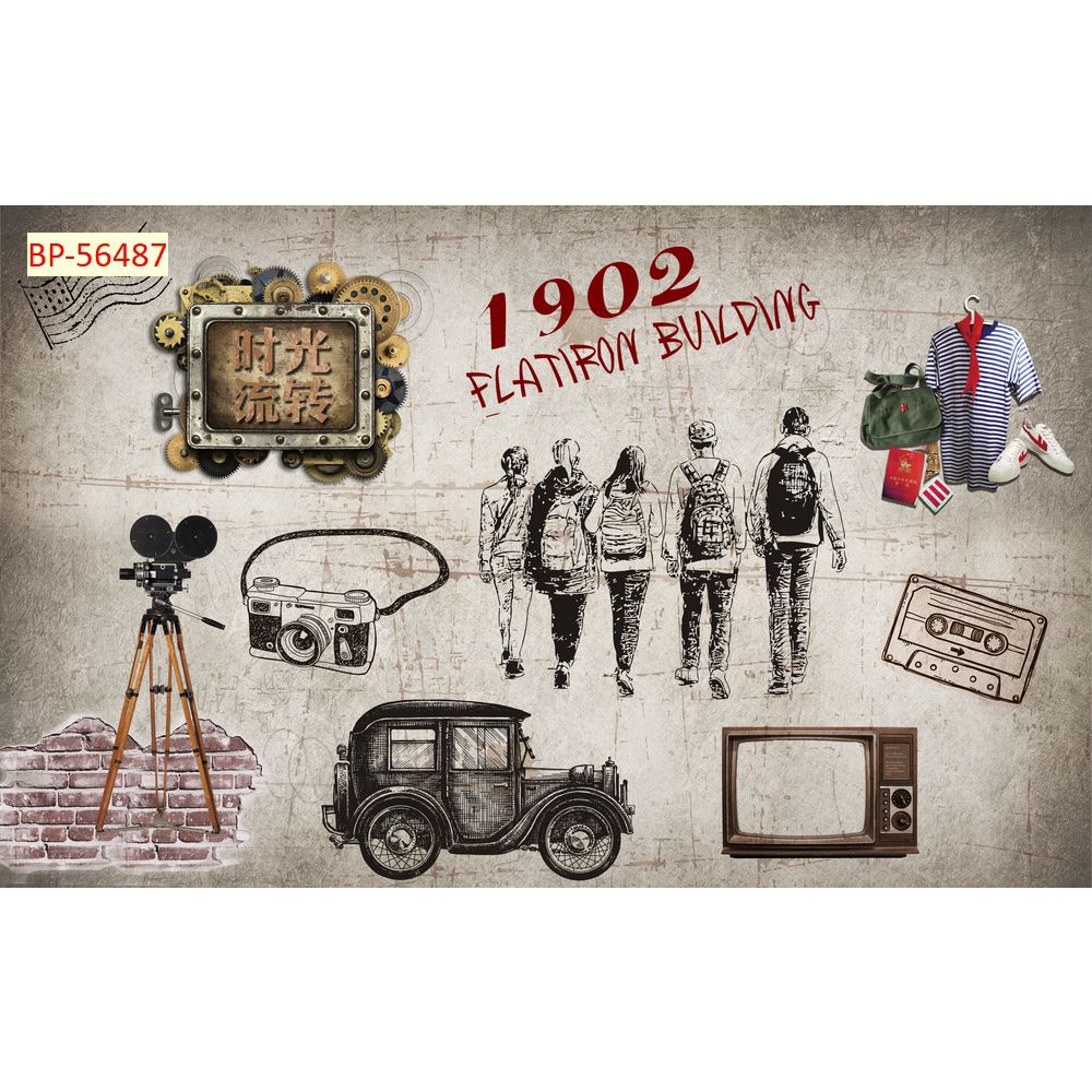 Tranh dán tường Quán Cafe, Trà chanh ,Trà Sữa, Trang Trí Cửa Hàng cao cấp