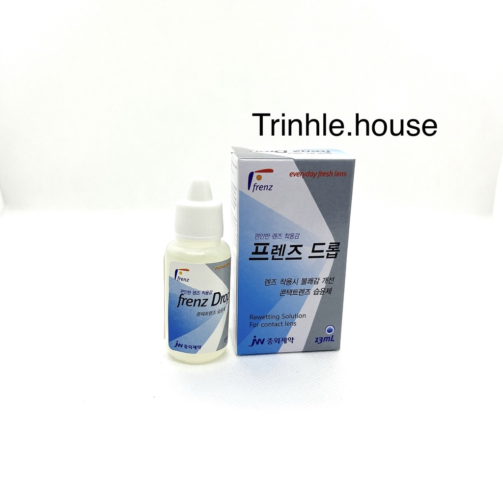 Nước nhỏ mắt cho đeo lens Frenz Drop 13ml Hàn Quốc - Dung dịch nhỏ mắt khi mang kính áp tròng.