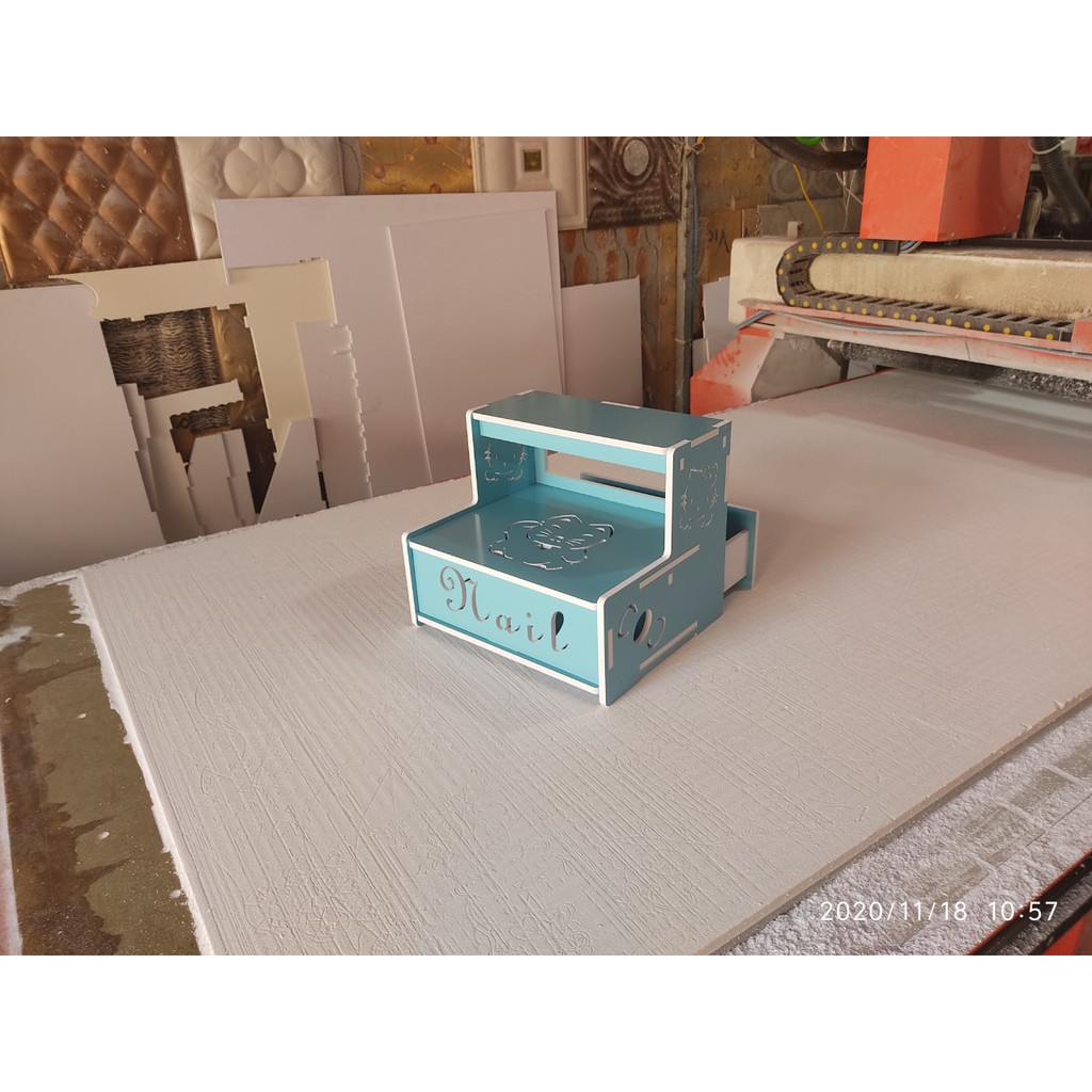 Nail Kệ Nail Siêu Rẻ Trang Trí Móng Có Ngăn Kéo